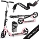 Soke City Klasszikus Roller Rózsaszín - Összecsukható, 20cm 88A Pu Kerekek, ABEC-9 Csapágy, Kézi és Lábfék, Állítható Magasság, Maximum 100kg
