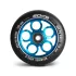 Soke Roller Kerék Szett 11cm - Kék, 2db, ABEC-9 Csapágy, 88A Keménység, Alumínium + PU, 0.8cm Tengely