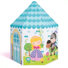   Intex Hercegnős Gyereksátor 104x104x130cm, Színes, PVC, Moduláris Műanyag Váz, Csavarok Nélkül, Gyors Összeszerelés - Kreatív Beltéri és Kerti Játékhoz, Gyorsan Összeállítható Kialakítással (Intex 44635)