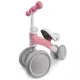 Nukido Nk-600 Négykerekű Futóbicikli Fehér/Rózsaszín - Eva Habkerekek 14cm, Acél Váz, Ülésmagasság 27cm, Puha Ülés, Gumírozott Markolat
