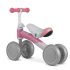 Nukido Nk-600 Négykerekű Futóbicikli Fehér/Rózsaszín - Eva Habkerekek 14cm, Acél Váz, Ülésmagasság 27cm, Puha Ülés, Gumírozott Markolat