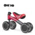 Nukido Nk-600 Négykerekű Futóbicikli Piros/Szürke - Eva Habkerekek 14cm, Acél Váz, Ülésmagasság 27cm, Puha Ülés, Gumírozott Markolat