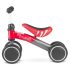 Nukido Nk-600 Négykerekű Futóbicikli Piros/Szürke - Eva Habkerekek 14cm, Acél Váz, Ülésmagasság 27cm, Puha Ülés, Gumírozott Markolat