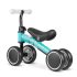 Nukido Nk-600 Négykerekű Futóbicikli Türkiz - Eva Habkerekek 14cm, Acél Váz, Ülésmagasság 27cm, Puha Ülés, Gumírozott Markolat