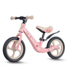   Ricokids Funnu Kétkerekű Futóbicikli Rózsaszín - Magnézium Váz, Eva Habkerekek 29cm, Állítható Ülésmagasság 35-42cm, Gumírozott Markolatok Ütközőkkel, Könnyű