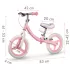 Ricokids Fun Adventure Kétkerekű Futóbicikli Rózsaszín - Acél Váz, Eva Hab Kerekek 29cm, Állítható Ülésmagasság 32-42cm, Hátsó Fék, Ultrakönnyű