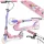 Ricokids Kodi Gyerek Roller Lila - 14.5cm Pu Kerekek, Összecsukható, Állítható Kormány, Kézifék és Lábfék, ABEC-7 Csapágy, 3-8 Éveseknek, Maximum 50kg