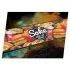 Soke Roller Gripszalag Go! Fast Food - Gyorséttermi Ételek Minta, 47.1x9.3cm, Csiszolópapír Felületű, Soke Go! Rollerekkel Kompatibilis
