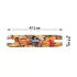 Soke Roller Gripszalag Go! Fast Food - Gyorséttermi Ételek Minta, 47.1x9.3cm, Csiszolópapír Felületű, Soke Go! Rollerekkel Kompatibilis