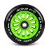 Soke Roller Kerék Szett Zöld - 10cm, 2db, ABEC-9 Csapágy, 88A Keménységű PU, 0.8cm Tengely