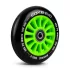 Soke Roller Kerék Szett Zöld - 10cm, 2db, ABEC-9 Csapágy, 88A Keménységű PU, 0.8cm Tengely