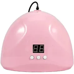   Wooze Dazzle UV/LED Műkörmös Lámpa 36W 12 LED Rózsaszín - Gyors Gél Lakk Kötéshez, USB Csatlakozóval