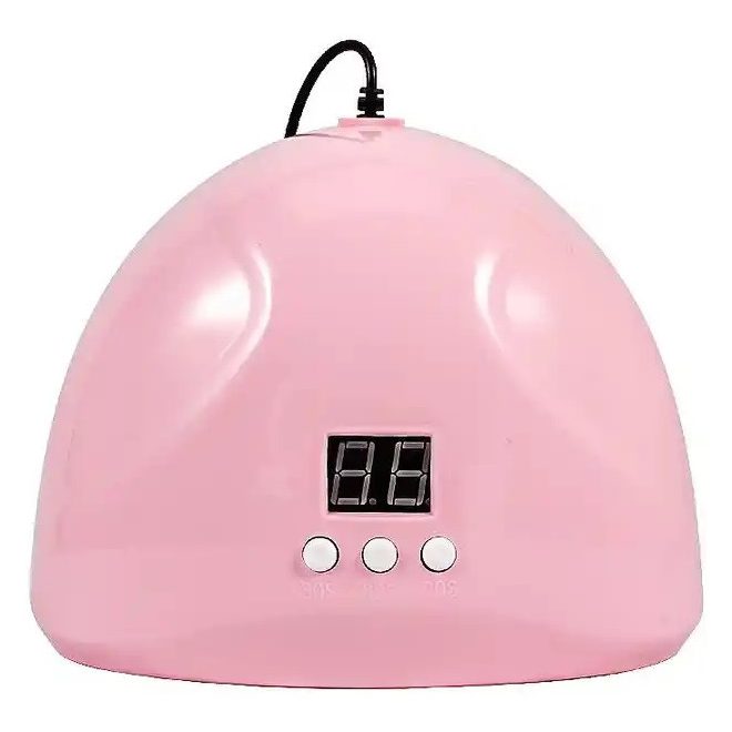 Wooze Dazzle UV/LED Műkörmös Lámpa 36W 12 LED Rózsaszín - Gyors Gél Lakk Kötéshez, USB Csatlakozóval