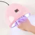Wooze Dazzle UV/LED Műkörmös Lámpa 36W 12 LED Rózsaszín - Gyors Gél Lakk Kötéshez, USB Csatlakozóval