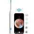 Wooze Visual Ear Cleaner Elektromos Fültisztító Készlet Fehér - HD Kamerás Otoszkóp, WiFi Kapcsolattal és LED Világítással, Precíz és Biztonságos Fültisztításhoz