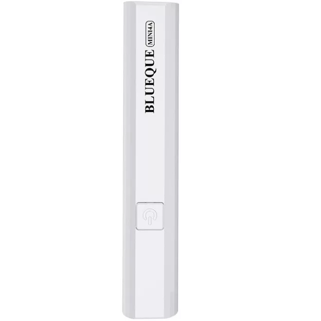 Blueque BQ-MINI4A Fehér Akkumulátoros Mini UV Műkörmös Lámpa 3W, 1 LED-del