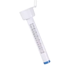   Medence Hőmérő Fehér Úszó Kivitelben - Letisztult Design, Húzózsinórral, Celsius és Fahrenheit Skálával Vízfelszíni Hőmérséklet Mérőhöz
