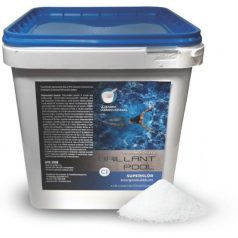   Brillant Pool Super Klórgranulátum 55% - 5kg Gyorsan Oldódó Fertőtlenítőszer Medencékhez Algásodás és Baktériumok Ellen, Tiszta és Higiénikus Vízért