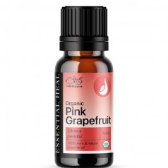   Essential Heal Organikus Pink Grapefruit Illóolaj Citrus paradisi Hidegen Sajtolt Frissítő és Bőrtisztító Hatású Aromaterápiás Olaj 10ml