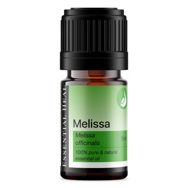 Essential Heal Orvosi Citromfű Illóolaj Melissa Officinalis Természetes Gőzdesztillált Nyugtató és Frissítő Aromaterápiás Olaj 5ml