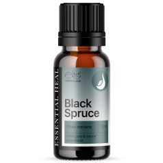   Essential Heal Ellemental Black Spruce Illóolaj Kanadai Fekete Luc Picea Mariana Természetes Nyugtató és Fás Illatú Aromaterápiás Olaj 10ml