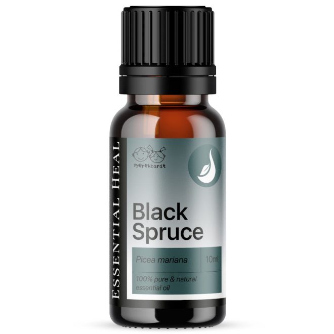 Essential Heal Ellemental Black Spruce Illóolaj Kanadai Fekete Luc Picea Mariana Természetes Nyugtató és Fás Illatú Aromaterápiás Olaj 10ml