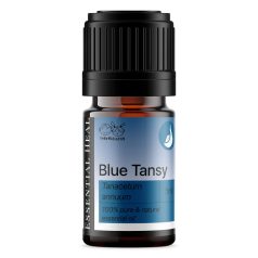   Essential Heal Blue Tansy Illóolaj Kék Varádics Tanacetum annuum Természetes Nyugtató és Bőrápoló Hatású Aromaterápiás Olaj 5ml