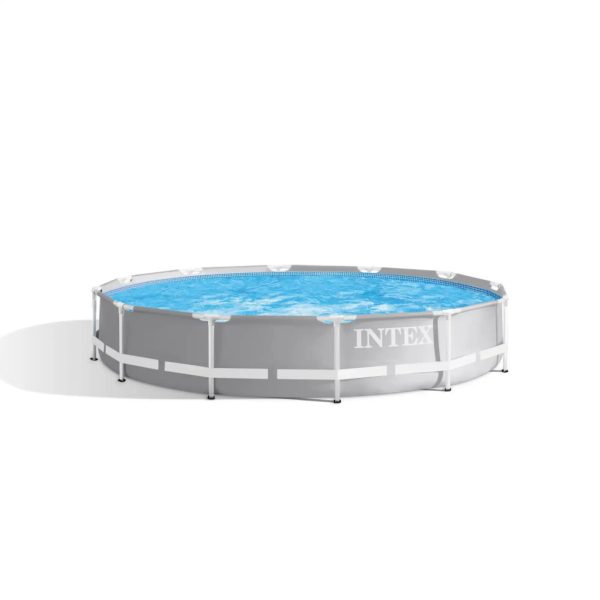 Intex Prism MetalPool Szett Medence 366x76cm Kék Kivitelben - Megerősített Szerkezet, Komplett Családi Medence (26712)