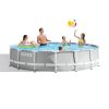 Intex Prism MetalPool Szett Medence 457x107cm Kék Kivitelben - Extra Méret, Megerősített Szerkezet Családi Használatra (26724)