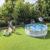 Intex Prism MetalPool Szett Medence 457x107cm Kék Kivitelben - Extra Méret, Megerősített Szerkezet Családi Használatra (26724)