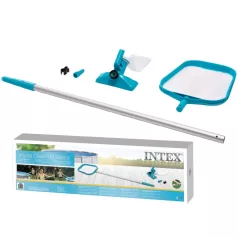   Intex Medencetisztító Szett (28002) - Teleszkópos Rúddal, Porszívóval és Fölözőhálóval D4.88 m-ig, Praktikus Komplett Készlet
