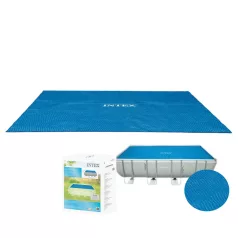   Intex Prémium Szolártakaró Medencéhez 4.88x2.44m - Hőmegtartó és Párolgáscsökkentő Takaró Téglalap Alakú Medencékhez, Méretre Vágható Kivitel (28029)