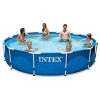 Intex MetalPool Szett Medence 305x76cm Kék Kivitelben - Stabil Szerkezet, Komplett Családi Medence (28202)