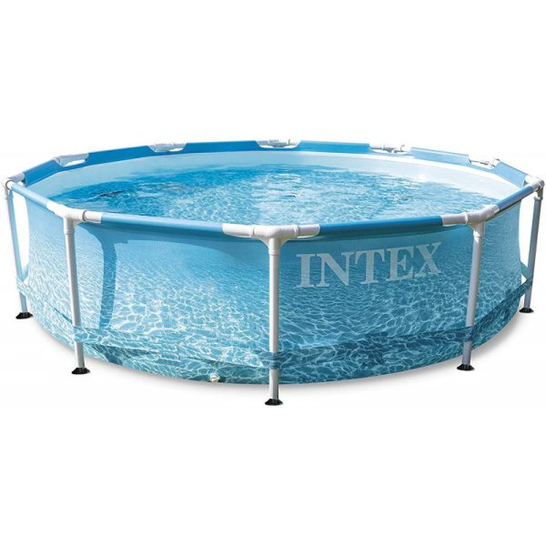 Intex MetalSet Beachside Medence 305x76cm (28208NP) - Stabil Fémvázas Medence Frissítő Nyári Fürdőzéshez