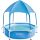 Intex Metal Frame Canopy Fémvázas Gyerekmedence 183x38cm Kék (28209) - Stabil Szerkezetű Gyermekmedence Könnyű Összeszereléssel és Tartós PVC Borítással