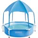 Intex Metal Frame Canopy Fémvázas Gyerekmedence 183x38cm Kék (28209) - Stabil Szerkezetű Gyermekmedence Könnyű Összeszereléssel és Tartós PVC Borítással
