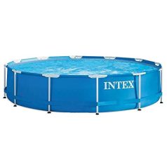   Intex Metal Pool Családi Medence 366x76cm Kék Kivitelben - Stabil és Hosszú Élettartamú (28210)