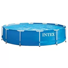  Intex Metal Pool Családi Medence 366x76cm Kék Kivitelben - Stabil és Hosszú Élettartamú (28210)
