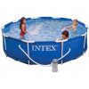 Intex MetalPool Szett Medence 366x76cm Kék Kivitelben - Stabil Szerkezet, Komplett Családi Medence (28212)