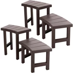   Intex PureSpa Pad Szett 221x76x60cm, Barna, 2 Közepes és 2 Magas Pad, Összekapcsolható, 160Kg Teherbírás, 4 Személyes Kerek Jakuzzihoz - Jakuzzi Kényelemhez, Praktikus és Igényes Kialakítással (Intex 28515)
