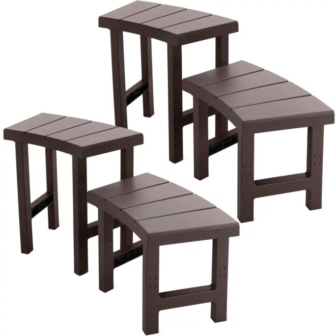 Intex PureSpa Pad Szett 221x76x60cm, Barna, 2 Közepes és 2 Magas Pad, Összekapcsolható, 160Kg Teherbírás, 4 Személyes Kerek Jakuzzihoz - Jakuzzi Kényelemhez, Praktikus és Igényes Kialakítással (Intex 28515)