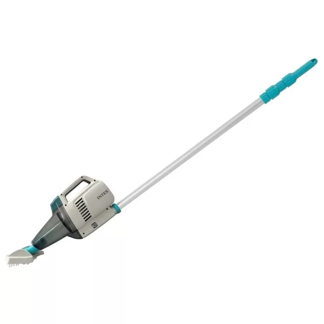 Intex ZR200 Akkumulátoros Medence Porszívó - Nagy Teljesítményű, Vezeték Nélküli Tisztító Eszköz Közepes és Nagy Méretű Medencékhez, USB Töltéssel és Hatékony Szűrőrendszerrel (28628)