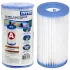 Intex „A” Típusú Szűrőpatron 2db - Eredeti Cserepatron Intex Papírszűrős Vízforgatókhoz, Hatékony Szűrés és Tiszta Medencevíz (29002)