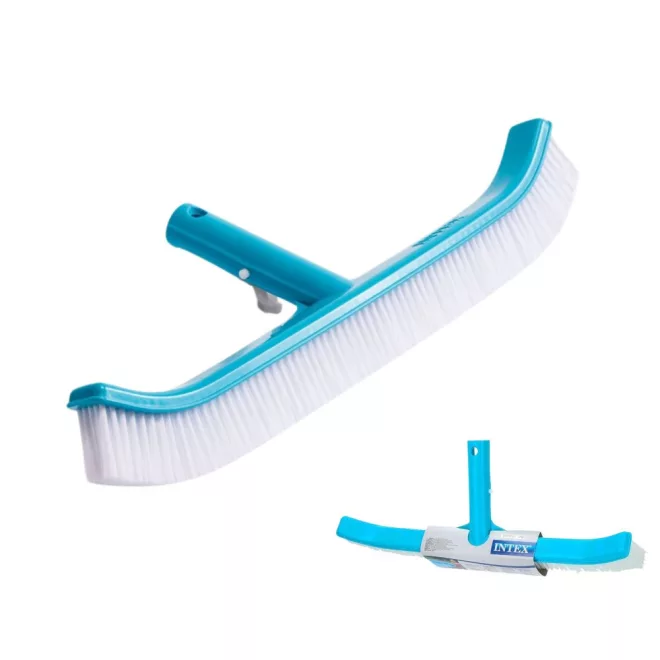Intex Hajlított Medence Kefe Fal- és Aljzattisztításhoz (29053) - Erős Sörtéjű Ívelt Tisztítókefe Föld Feletti és Süllyesztett Medencékhez