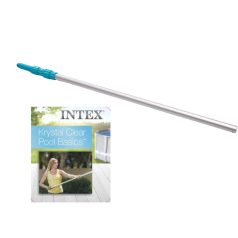   Intex Alumínium Teleszkópos Medencetisztító Rúd 2.39m - Könnyű és Erős Nyél Skimmerekhez, Porszívófejekhez és Hálókhoz (29054)
