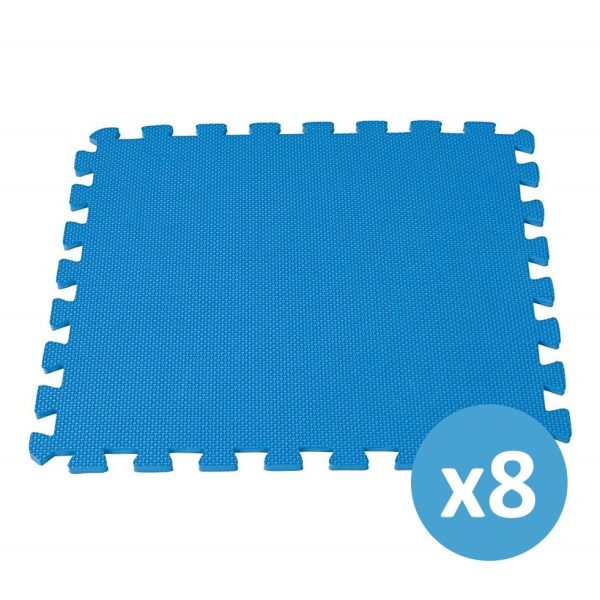 Intex Medence Szőnyeg 10mm Vastag, 2 m²/csomag Kék (29081) - Védő Alátét Medence Alá, Puha és Szigetelő Hablapokkal