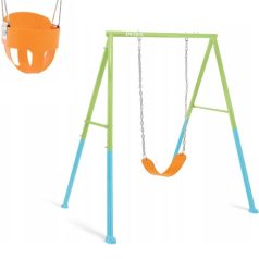   Intex Kerti Hinta Állvánnyal 170x235x200cm (44113) - Stabil Acélvázas Kétszemélyes Hinta Kültérre, Párnázott Üléssel