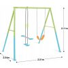 Intex Kerti Libikóka-Hinta 254x251x211cm (44120) - Stabil Acélvázas Kétszemélyes Játék Hintázáshoz és Billegéshez