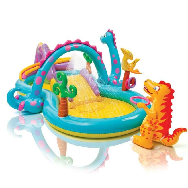 Intex Dinoland Élmény és Játékmedence Gyerekeknek 333x229x112cm (57135)