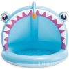 Intex Angler Fish Baby Medence 127x102x86 cm - Árnyékolós, Vidám Halacska Design a Kicsiknek (58419)